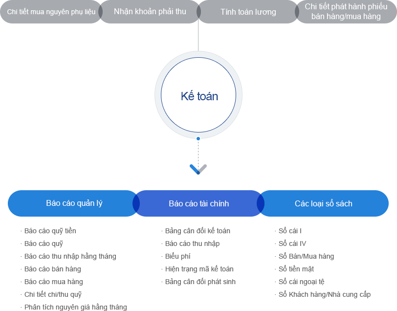 Các loại báo cáo tài chính, kế toán trên ECOUNT Phần mềm kế toán ECOUNT cung cấp đầy đủ các mẫu báo cáo quản lý, giúp kiểm soát tình hình tài chính hiệu quả